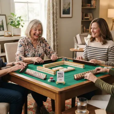 Comfortable American Mahjong Table Setup